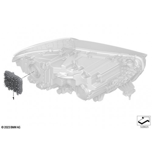 63115A53111 5A53111 BMW X3 SERİ G45 LED FAR BEYNİ KODLU